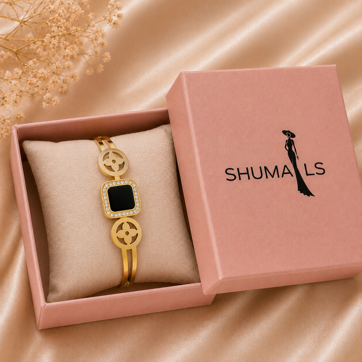 Noir Luxe Crystal Bracelet