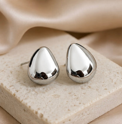Luxury Irregular Pebble Stud Earrings