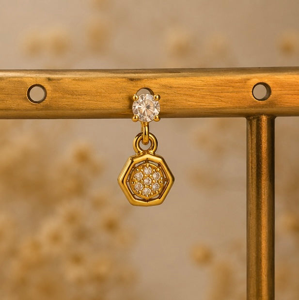 Geometric Sparkle Earrings for Women