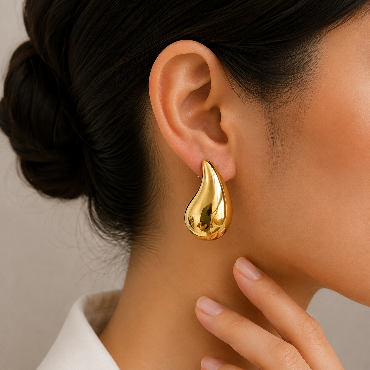 Premium Teardrop Statement Earrings for Women | Mirror Finish