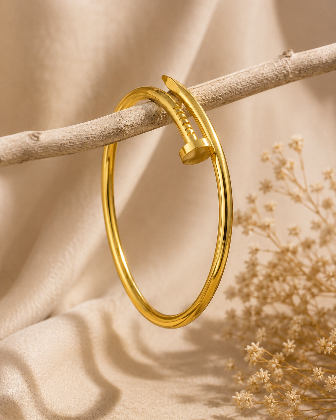 High Qualtiy Nail shaped-Cuff Bangle Bracelet For Men/ Women