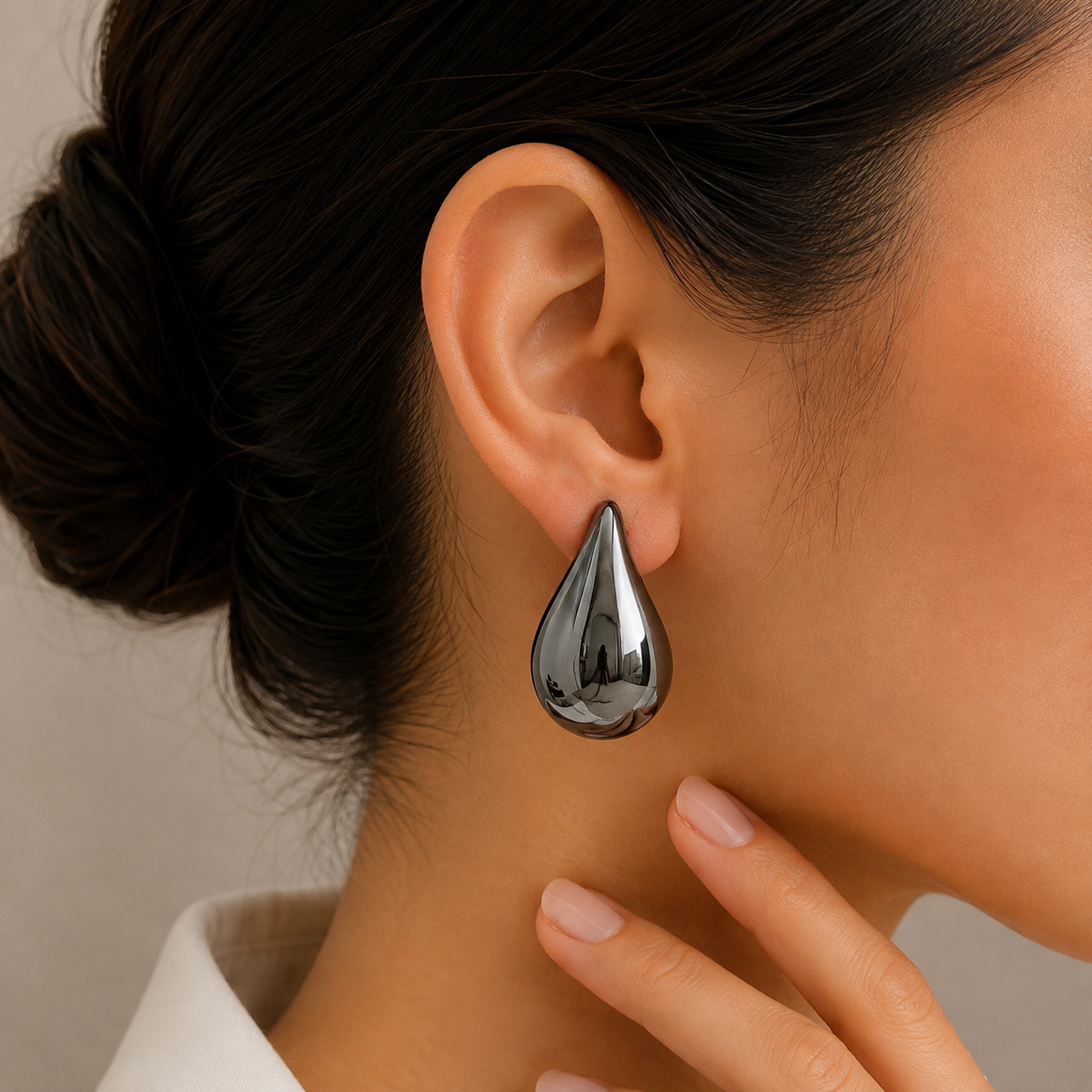 Premium Teardrop Statement Earrings for Women | Mirror Finish