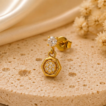 Geometric Sparkle Earrings for Women